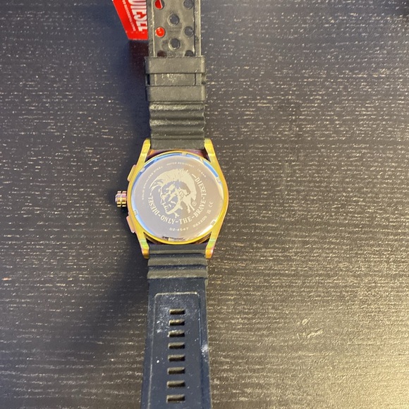 Diesel Men's Timeframe Chronograph Black Silicone MultiColor Watch - Picture 5 of 6